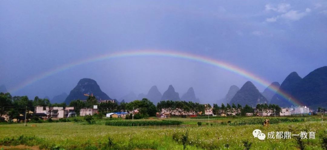 湖州雨后彩虹，美丽景象尽收眼底